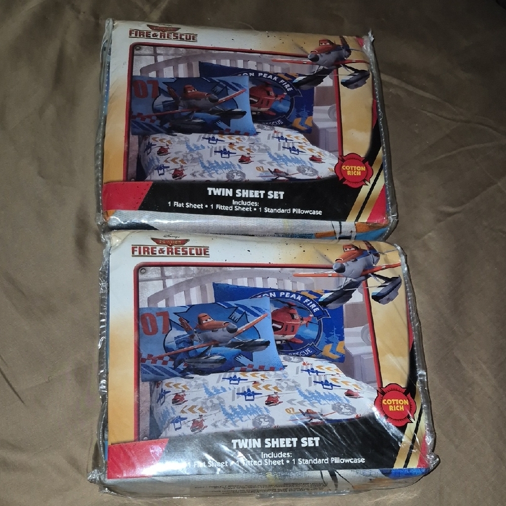 Disney Planes Vintage Twin Sheet Set